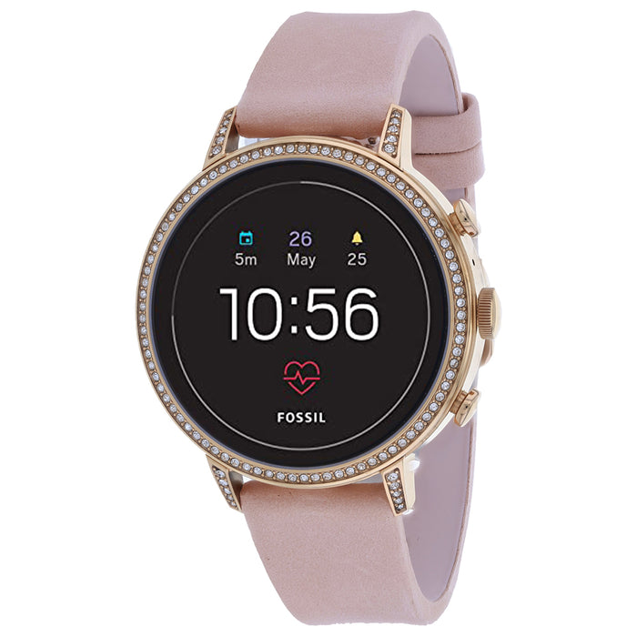 Fossil Women's Venture Black Dial Watch - FTW6015