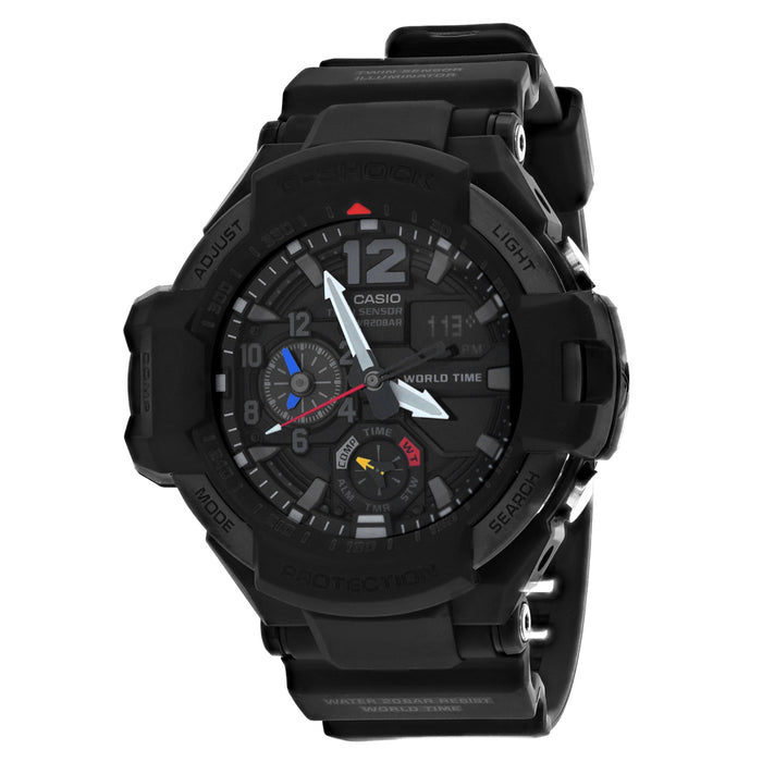 Casio Men's Gravitymaster Black dial watch - GA-1100-1A1
