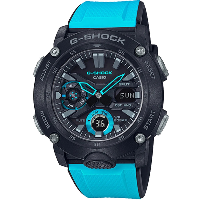 Casio Men's G-Shock GA-2000 Series Black Dial Watch - GA-2000-1A2