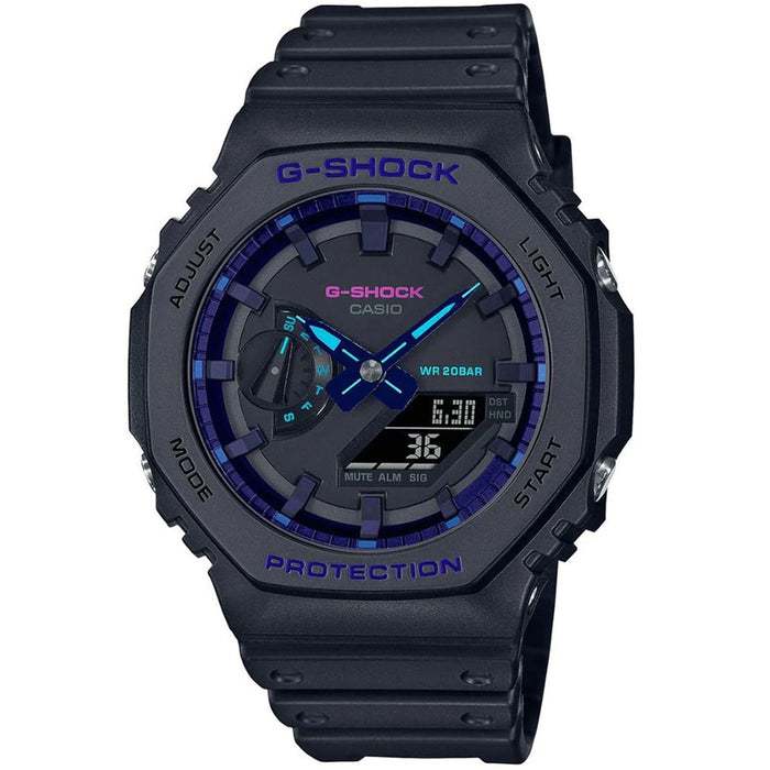 Casio Men's G-Shock GA-2100 Series Black Dial Watch - GA2100VB-1A