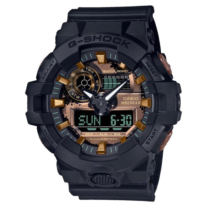 Casio Men's G-Shock Rose gold Dial Watch - GA700RC-1A