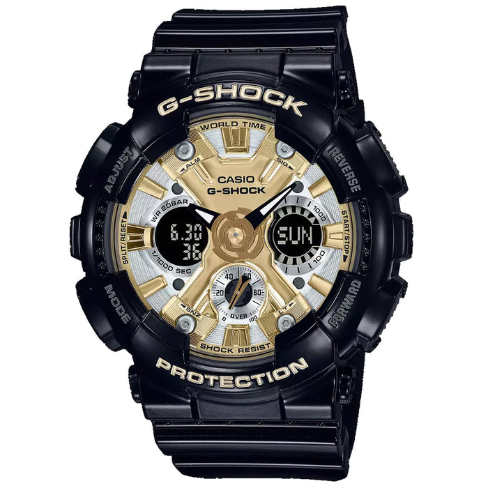 Casio Women's G-Shock Analog Black Dial Watch - GMAS120GB-1A