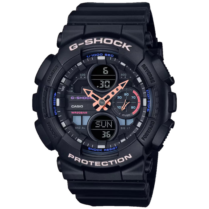 Casio Women's G-Shock Black Dial Watch - GMAS140-1A