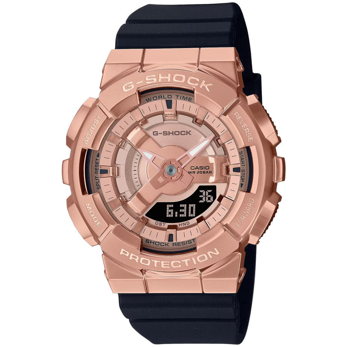Casio Women's G-Shock G-Series 110 Series Rose gold Dial Watch - GMS110PG-1A