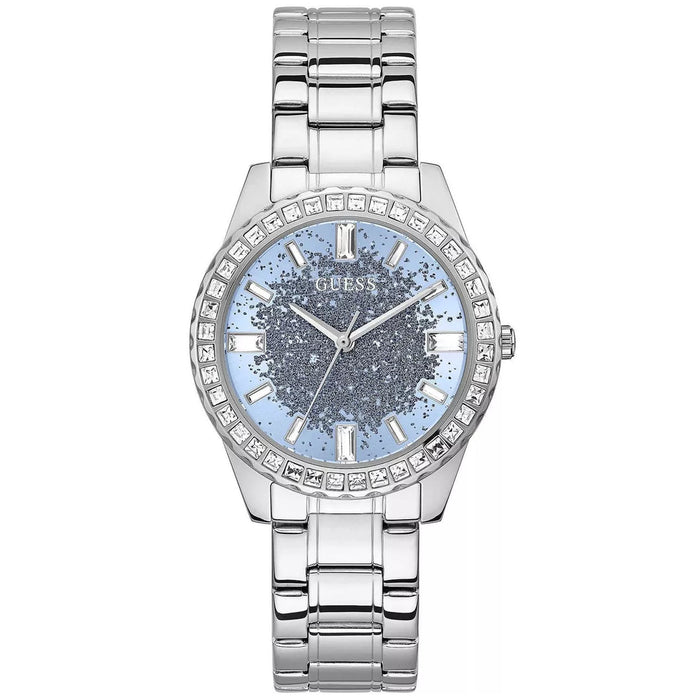 Guess Women's Glitter Burst Blue Dial Watch - GW0405L1