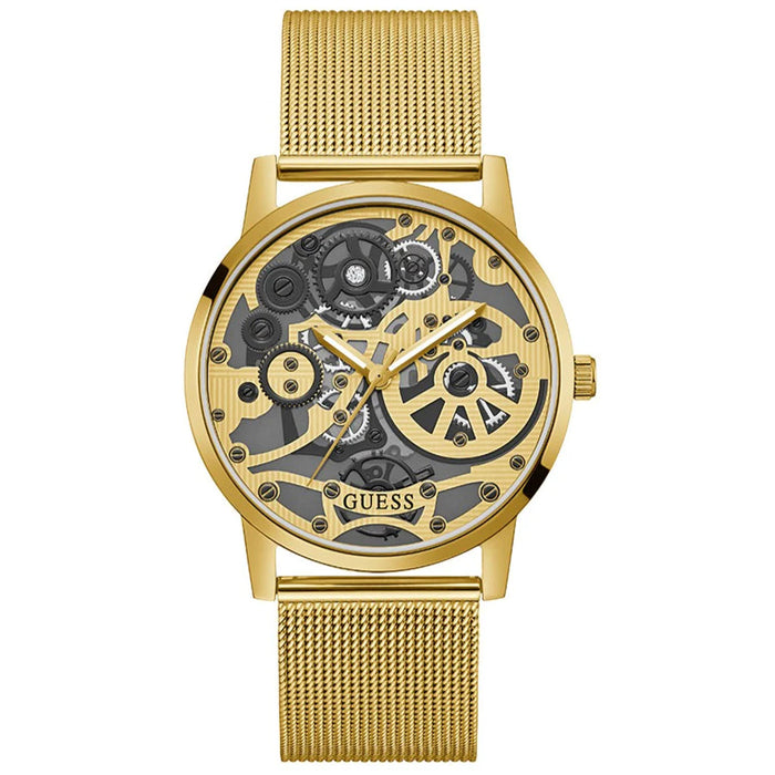 Guess Men's Gadget Gold Dial Watch - GW0538G2