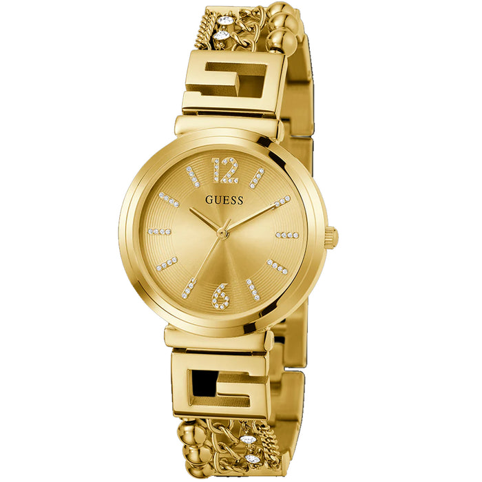Guess Women's Gold Tone Analog Gold Dial Watch - GW0545L2