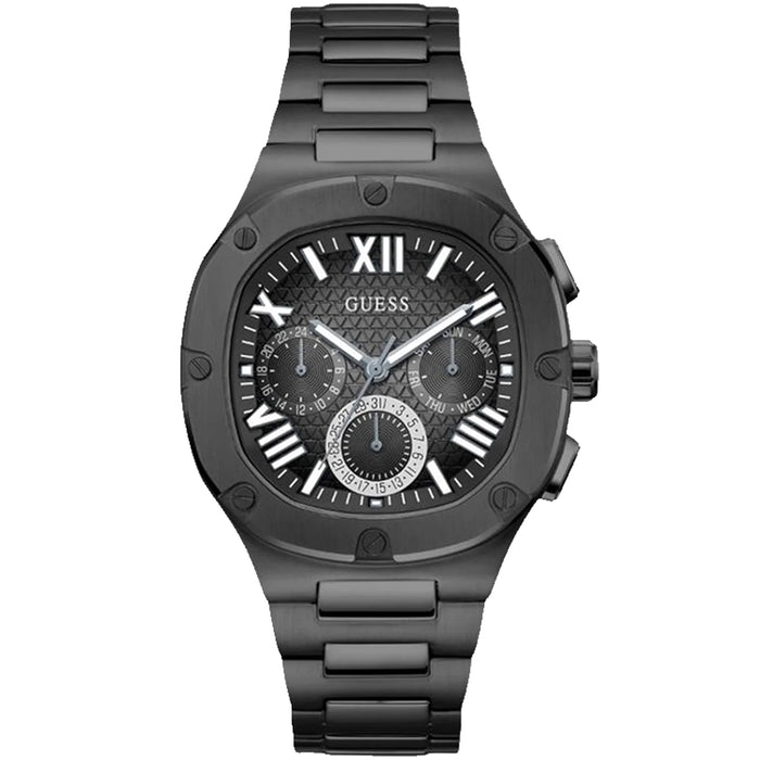 Guess Men's Headline Black Dial Watch - GW0572G3