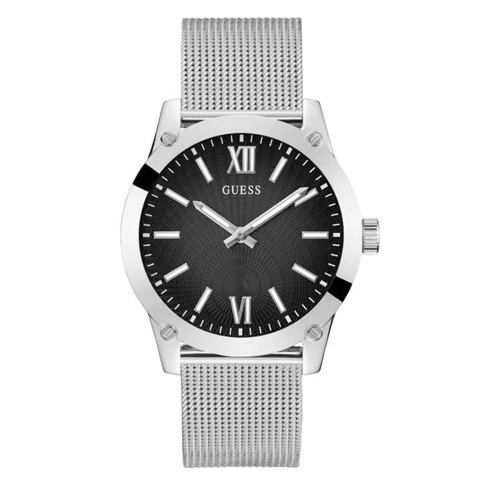 Guess Men's Crescent Black Dial Watch - GW0629G1