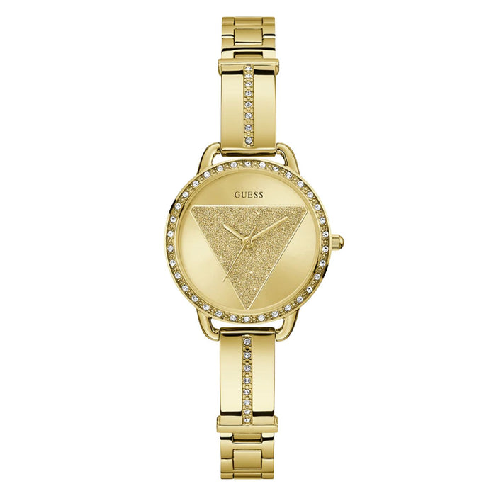 Guess Women's Tri Bellini Gold Dial Watch - GW0914L2