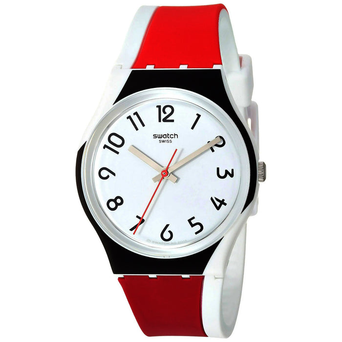 Swatch Men's Redtwist White Dial Watch - GW208