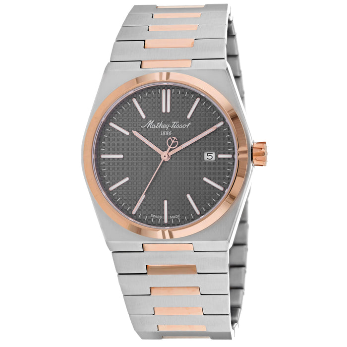 Mathey Tissot Men's Zoltan Brown Dial Watch - H117RS