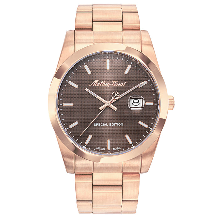 Mathey Tissot Men's Classic Brown Dial Watch - H452PRM