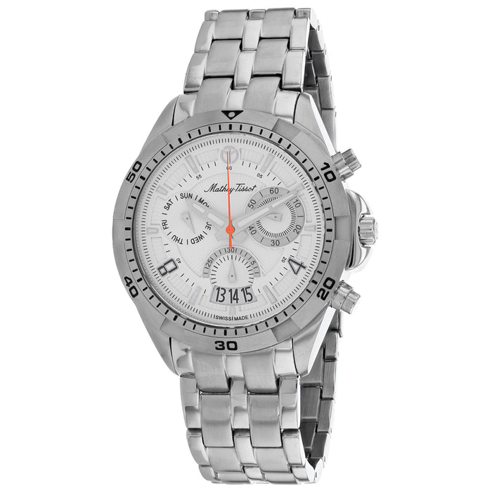 Mathey Tissot Men's Bolton Silver Dial Watch - H5002CHAI