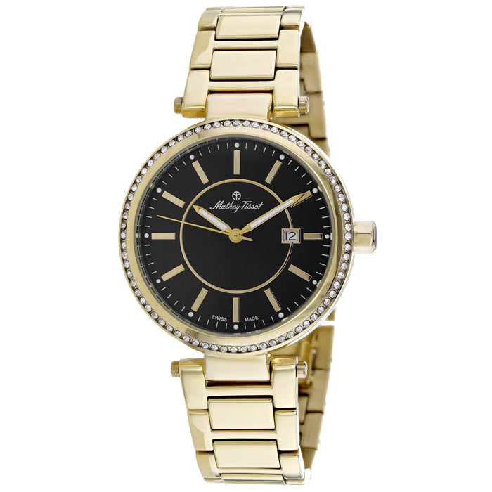 Mathey Tissot Women's Classic Black Dial Watch - H610PN