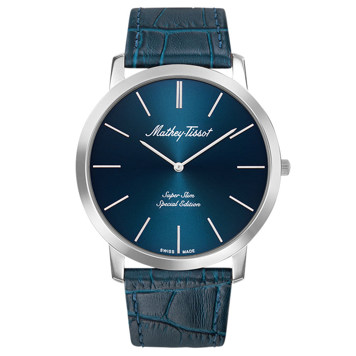 Mathey Tissot Men's Cyrus Blue Dial Watch - H6915ABU