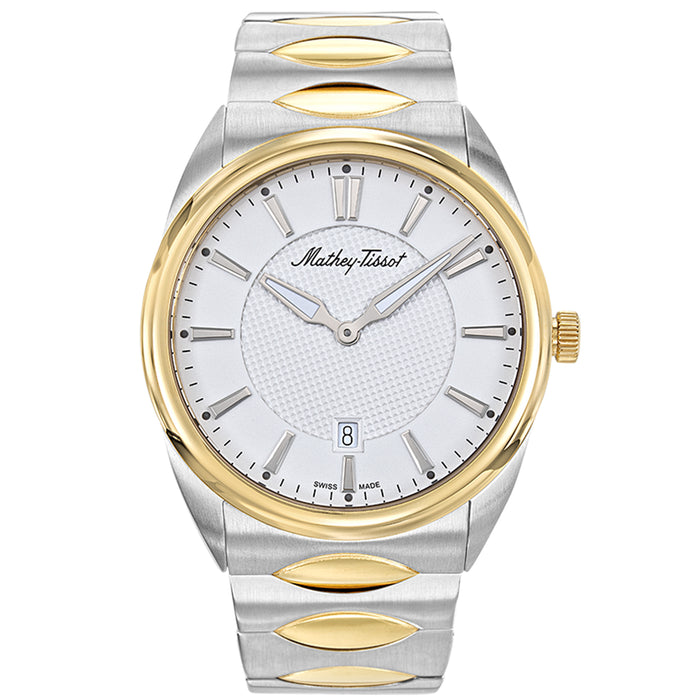 Mathey Tissot Men's Classic White Dial Watch - H791BI