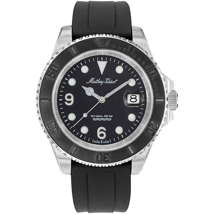 Mathey Tissot Men's Mathy Design Black Dial Watch - H909AN