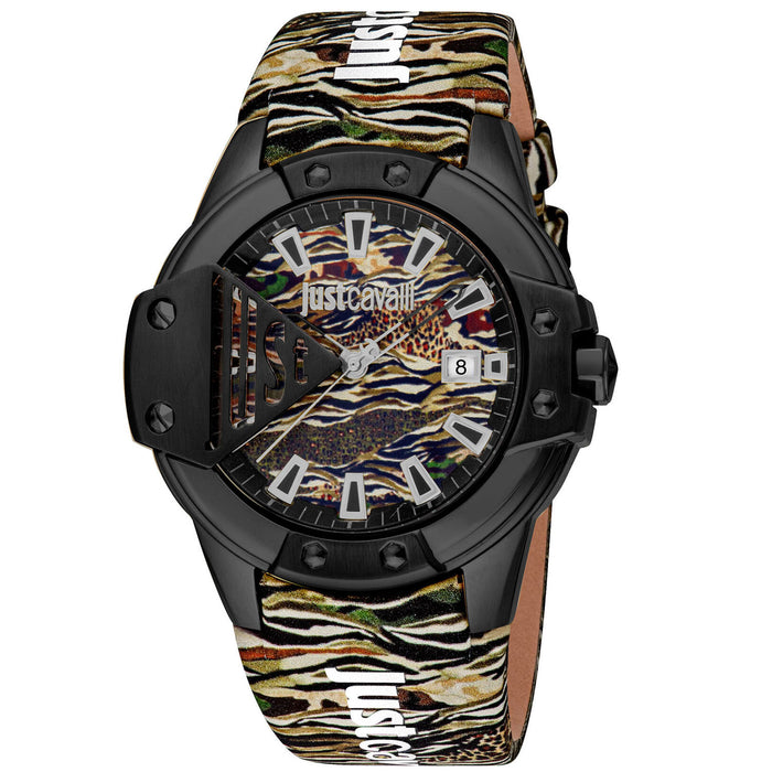Just Cavalli Women's Scudo Black Dial Watch - JC1G260L0065