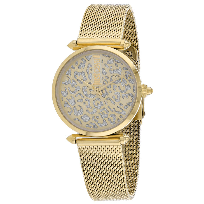 Just Cavalli Women's Animalier Gold Dial Watch - JC1L085M0065