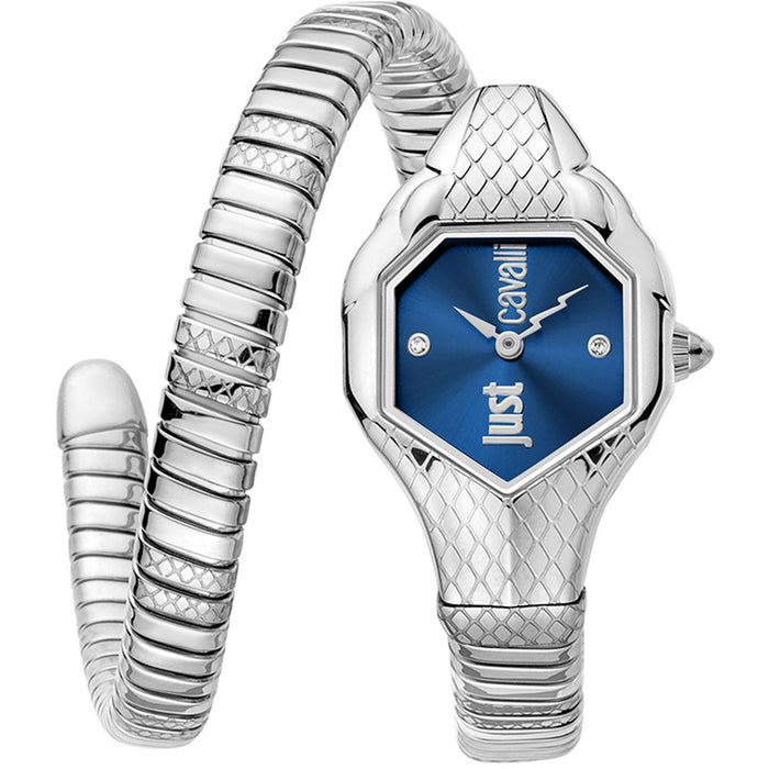 Just Cavalli Women's Serpente Blue Dial Watch - JC1L190M0025