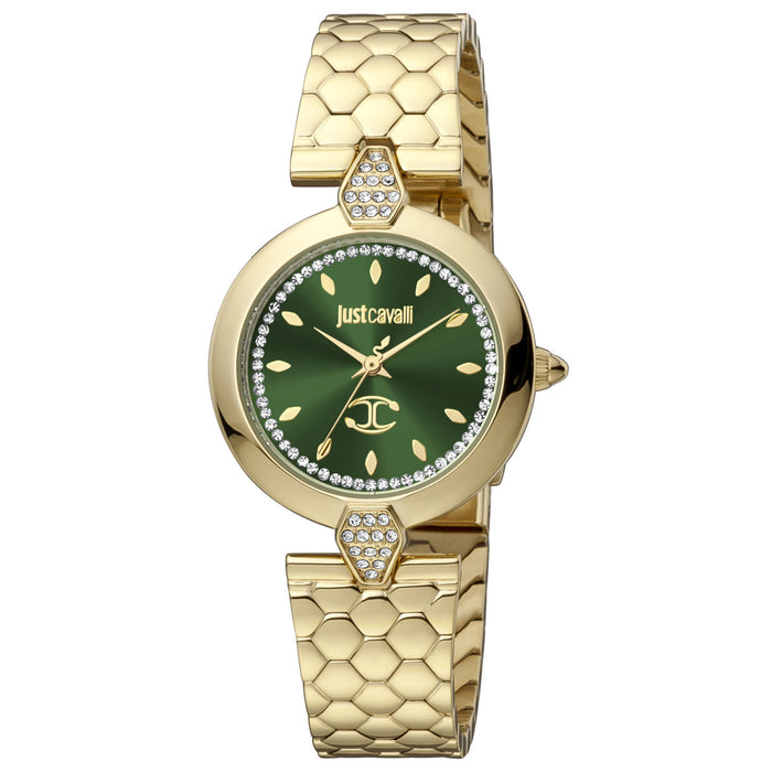 Just Cavalli Women's Donna Green Dial Watch - JC1L194M0065