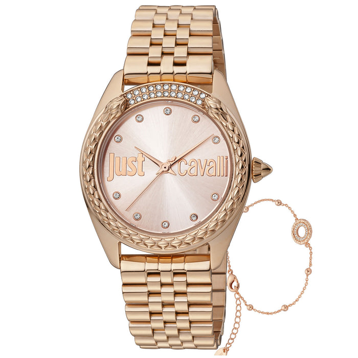 Just Cavalli Women's Classic Rose gold Dial Watch - JC1L195M0085