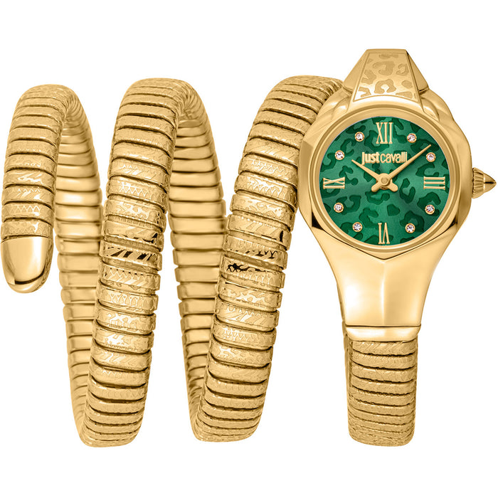 Just Cavalli Women's Ravenna Green Dial Watch - JC1L271M0035