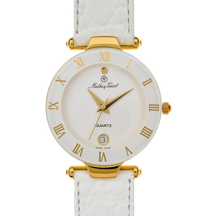Mathey Tissot Women's Classic White Dial Watch - K233M