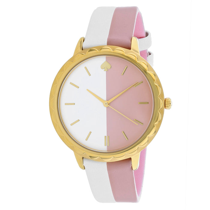 Kate Spade Women's Metro Pink/White Watch - KSW1531