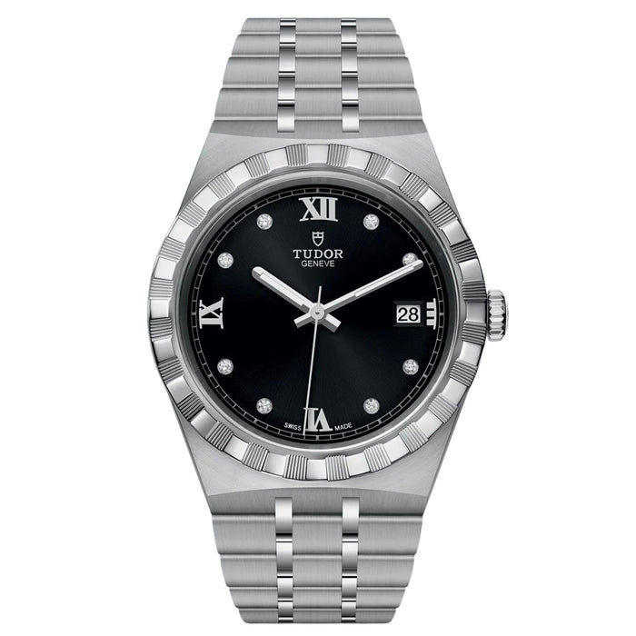 Tudor Men's Royal Black Dial Watch - M28500-0004