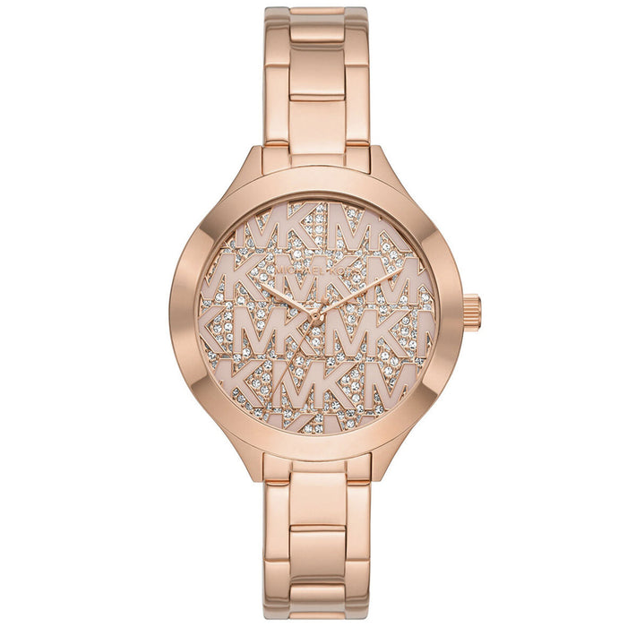 Michael Kors Women's Slim Runway Rose Gold Dial Watch - MK4658