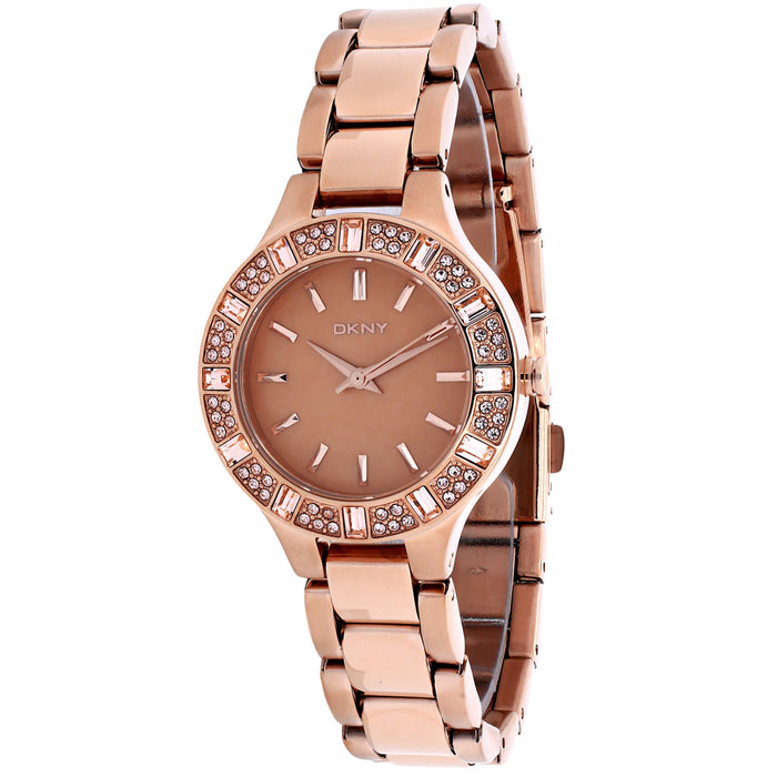 DKNY Women's Chambers Rose gold Dial Watch - NY8486