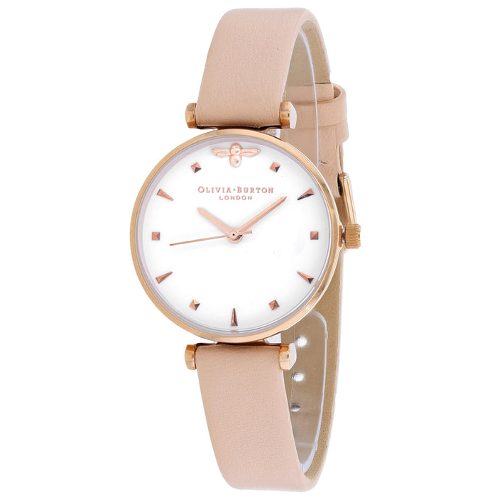 Olivia Burton Women's White Dial Watch - OB16AM95