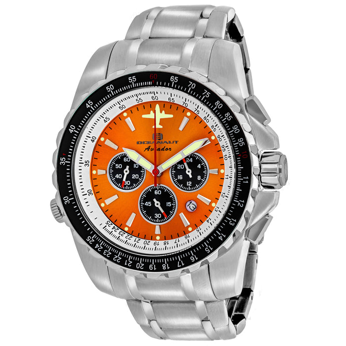 Oceanaut Men's Aviador Pilot Orange Dial Watch - OC0116