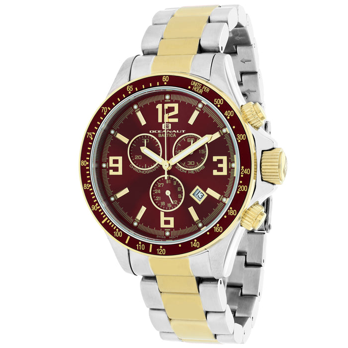 Oceanaut Men's Baltica Maroon Dial Watch - OC3334