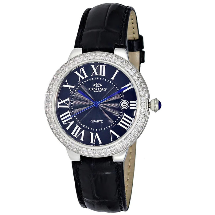 Oniss Women's Glam  Black Dial Watch - ON3322-LBK