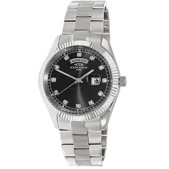 Oniss Men's Admiral Black Dial Watch - ON3881-MBK