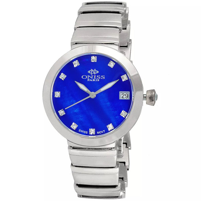 Oniss Women's Prima Blue Dial Watch - ON5559-40_IPBU