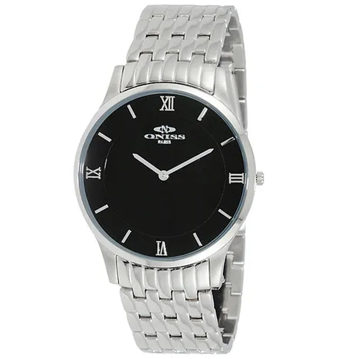 Oniss Men's Rustic Black Dial Watch - ON5562-MBK