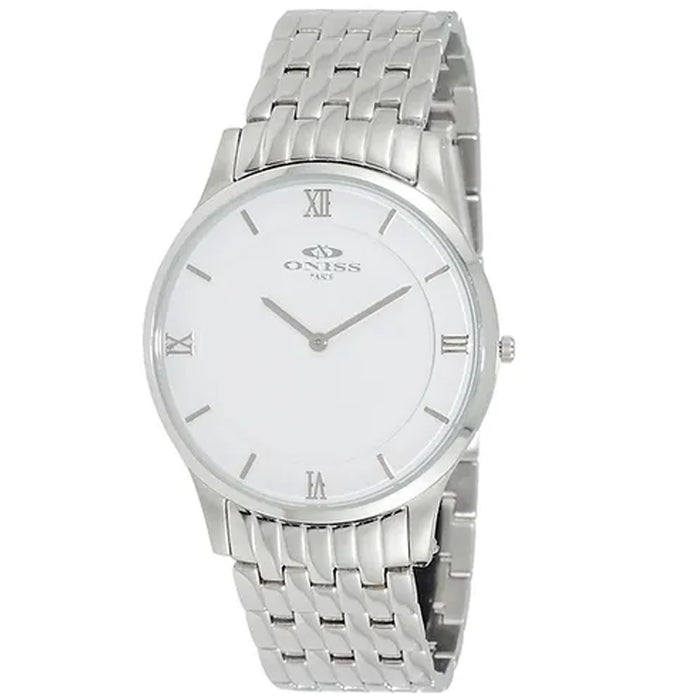 Oniss Men's Rustic White Dial Watch - ON5562-MWT