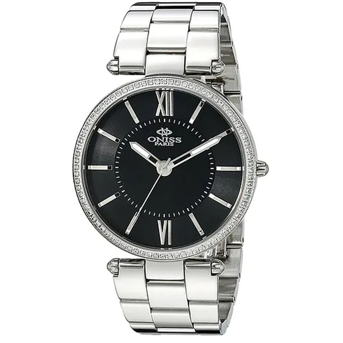 Oniss Women's Princess Black Dial Watch - ON6021N-LBK