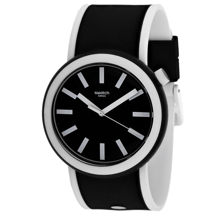 Swatch Men's Classic Black Dial Watch - PNB100