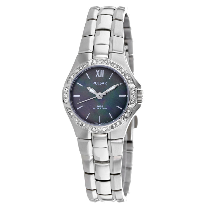 Pulsar Women's Classic Black Dial Watch - PTC535