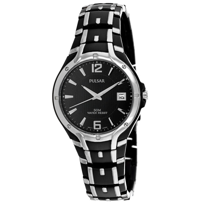 Pulsar Men's Classic Black Dial Watch - PXH521