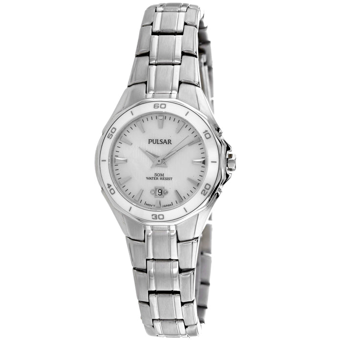 Pulsar Women's Classic White Dial Watch - PXT895
