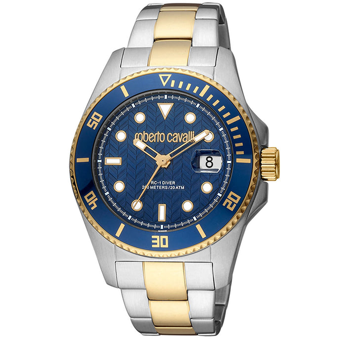 Roberto Cavalli Men's Classic Blue Dial Watch - RC5G042M0075