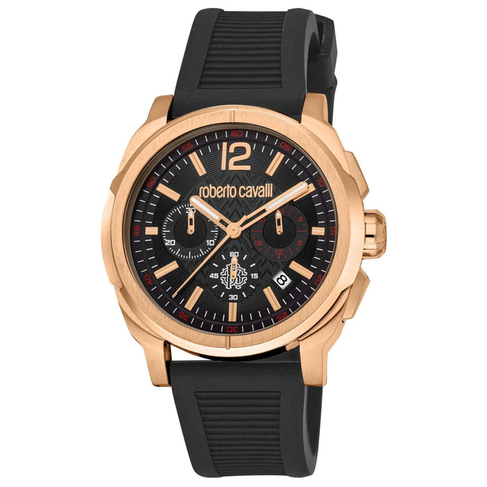 Roberto Cavalli Men's Classic Black Dial Watch - RC5G085P0075