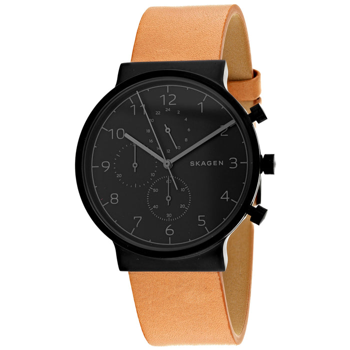 Skagen Men's Ancher Black Dial Watch - SKW6359