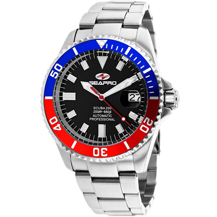 Seapro Men's Scuba 200 Black Dial Watch - SP4319
